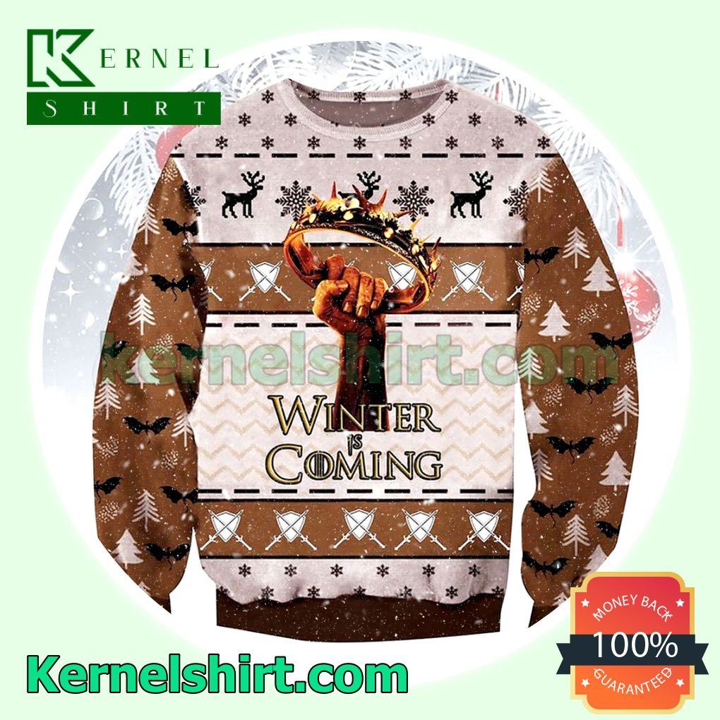 Winter Is Coming Game Of Thrones Xmas Knitted Sweaters