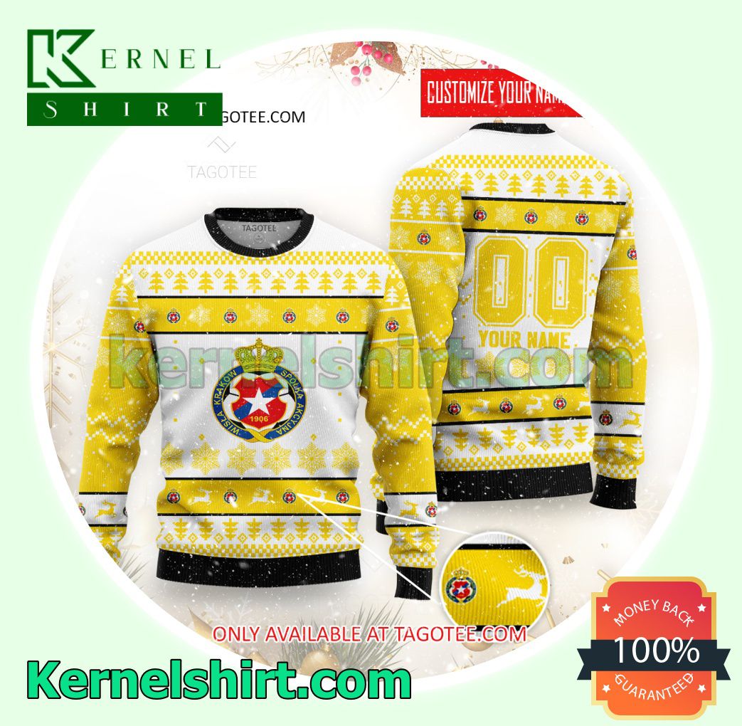 Wisla Kraków Logo Xmas Knit Sweaters