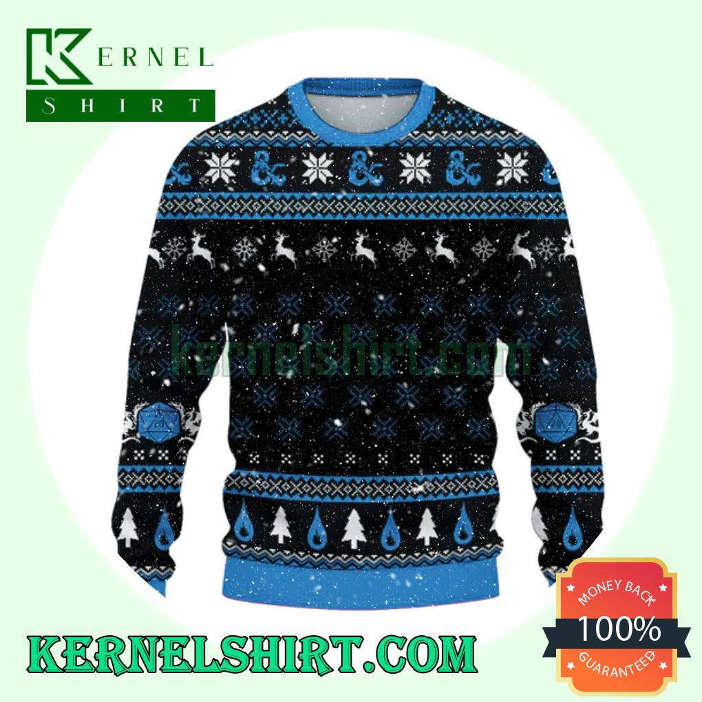 Wizard The Master Of Magic D20 Dungeons Xmas Knit Sweaters a