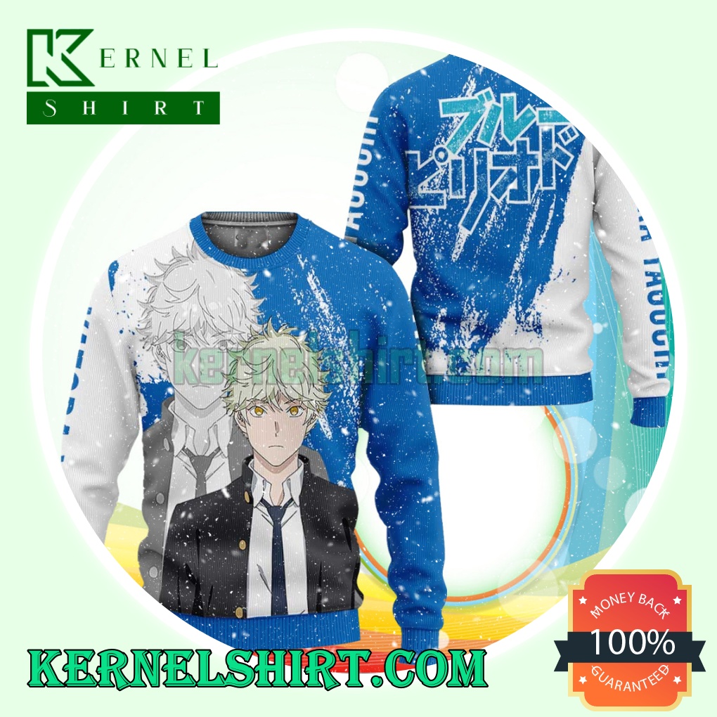 Yatora Yaguchi Blue Period Manga Anime Knitting Christmas Sweatshirts