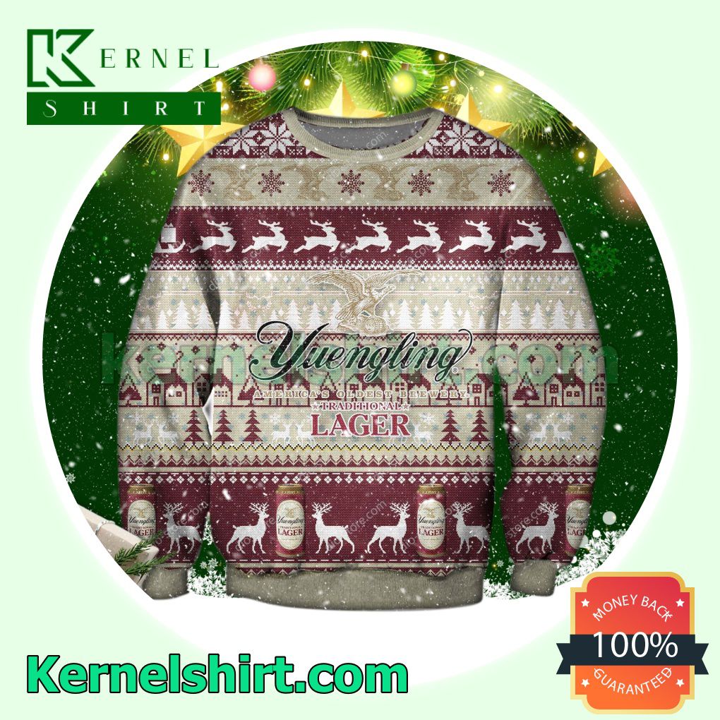 Yuengling Lager Beer Alcohol Xmas Knitted Sweaters