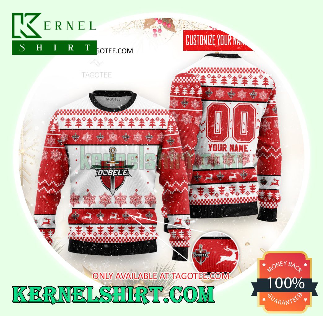 ZRHK TENAX Dobele Handball Xmas Knit Sweaters