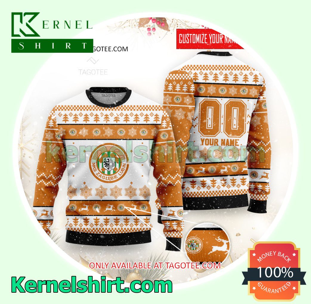 Zaglebie Lubin Logo Xmas Knit Sweaters