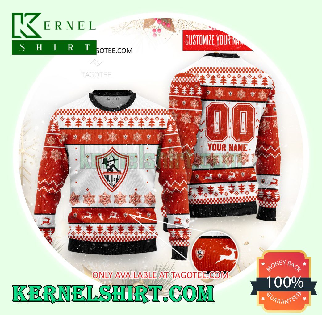 Zamalek SC Logo Xmas Knit Sweaters