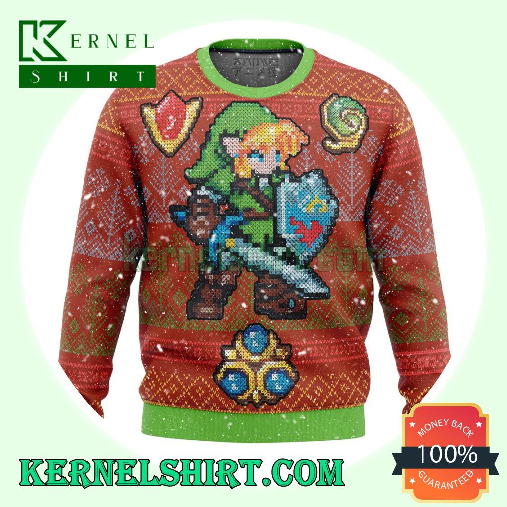 Zelda Link Gems Knitting Christmas Sweatshirts