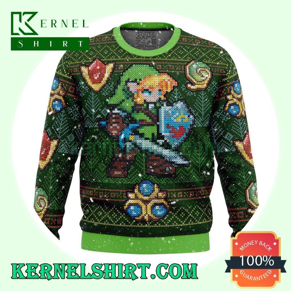 Zelda Link Knitting Christmas Sweatshirts