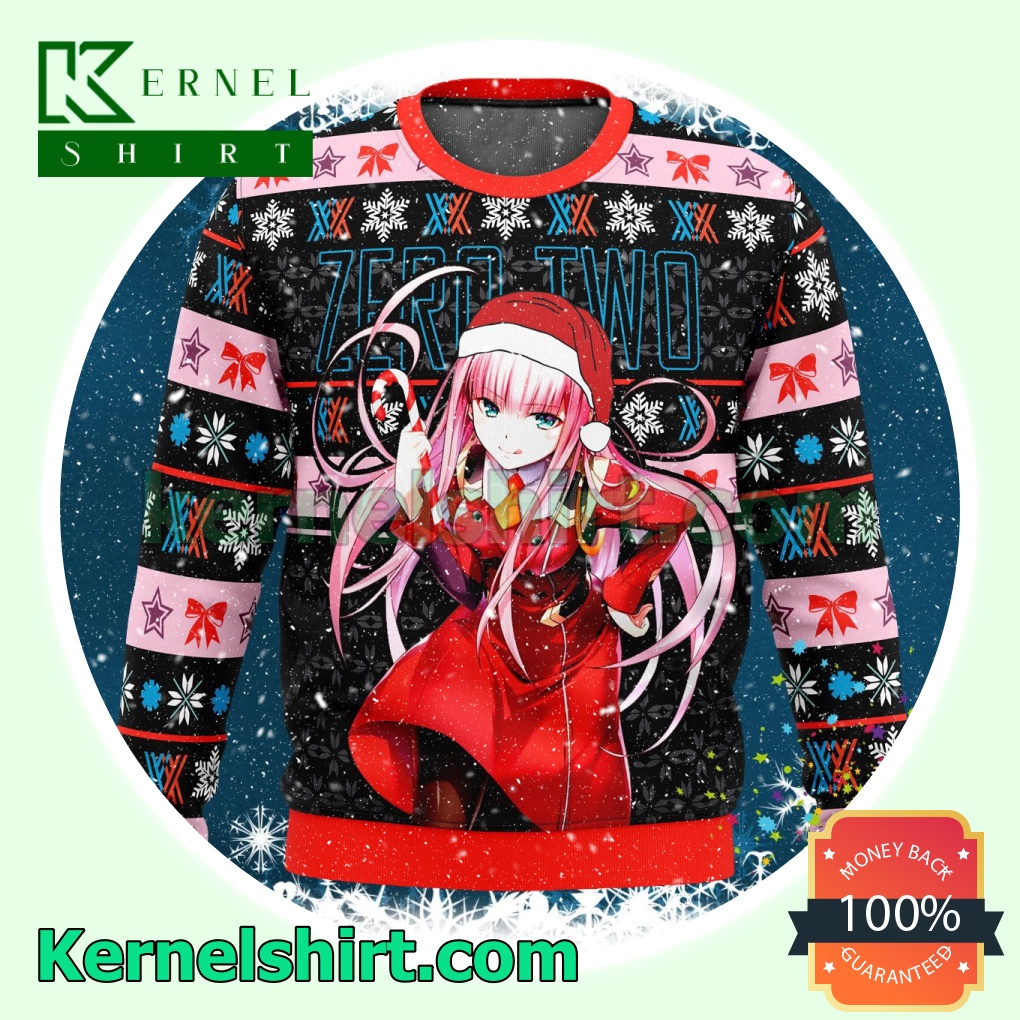 Zero Two Darling In The Franxx Anime Knitted Christmas Jumper