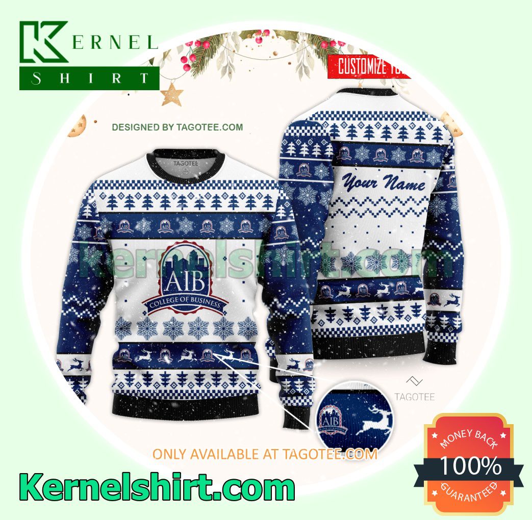 AIB College of Business Logo Xmas Knit Sweaters