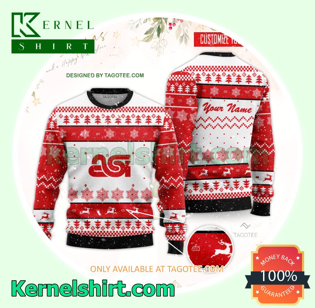 ASI Career Institute Logo Xmas Knit Sweaters