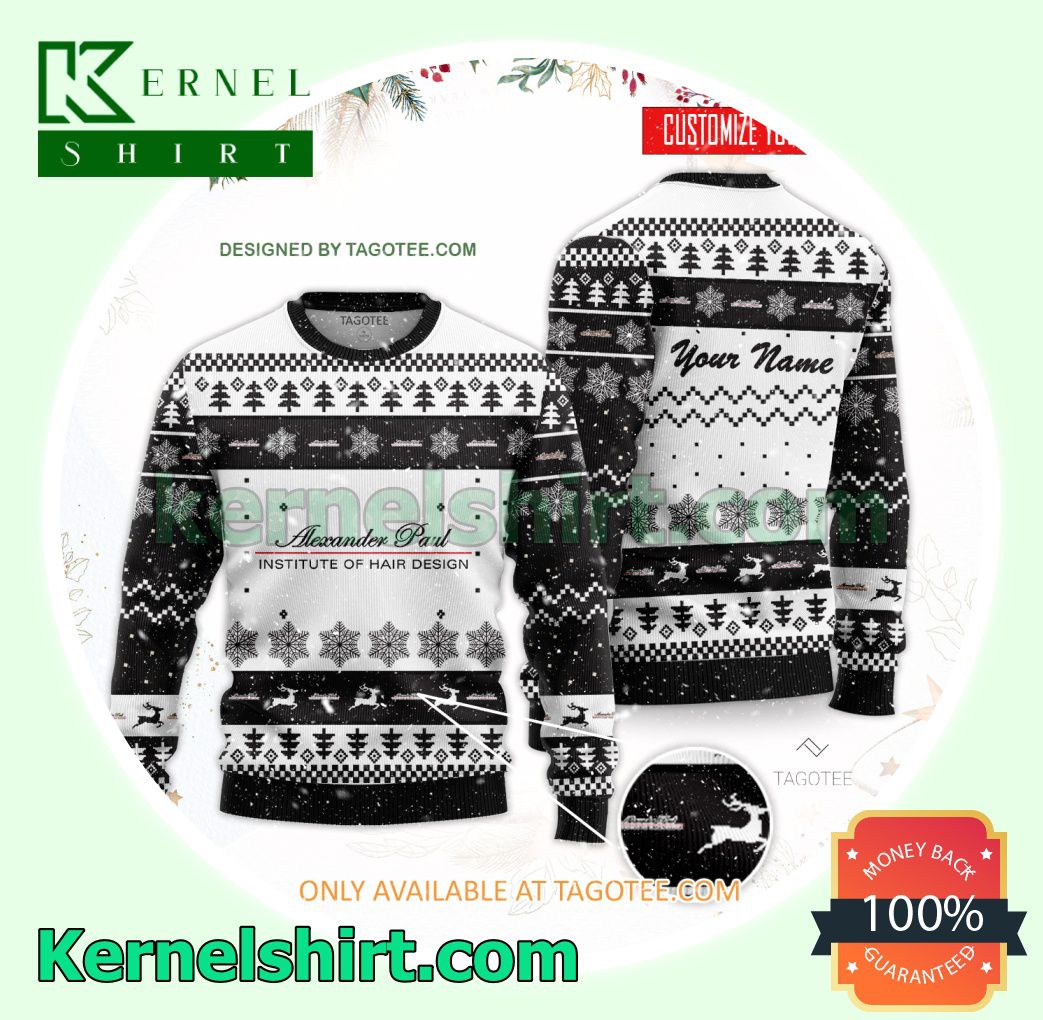 Alexander Paul Institute of Hair Design Xmas Knit Sweaters