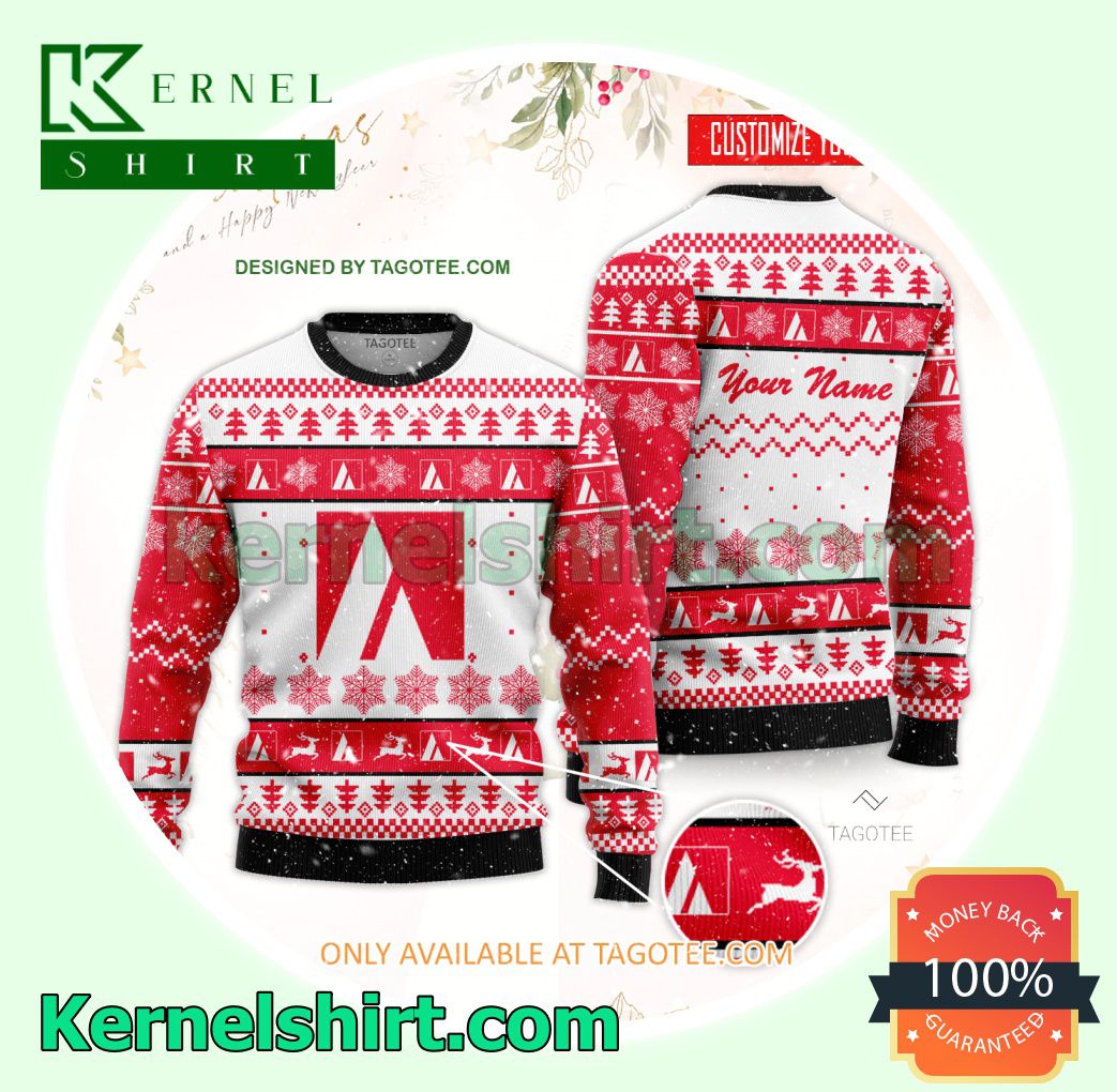 Allen County Community College Logo Xmas Knit Sweaters