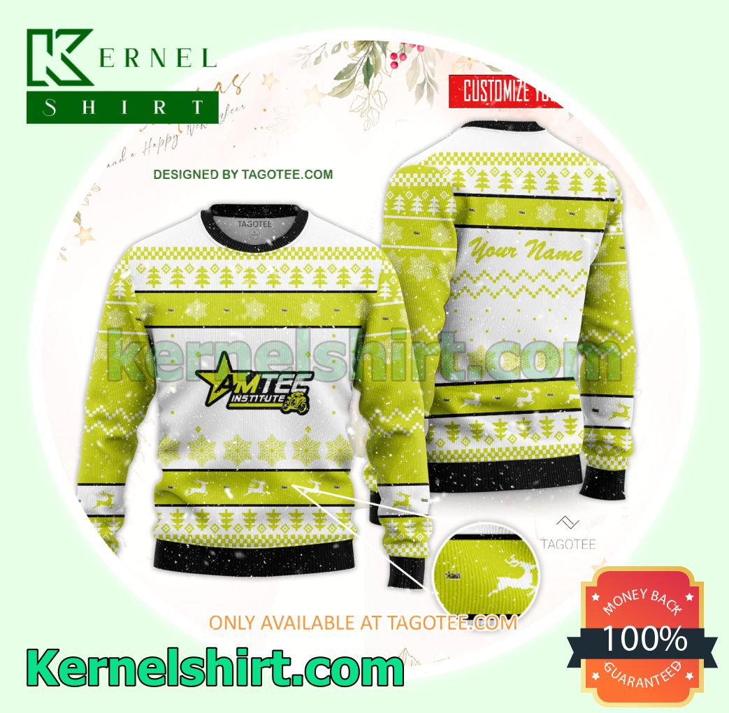 American Technical Institute Logo Xmas Knit Sweaters