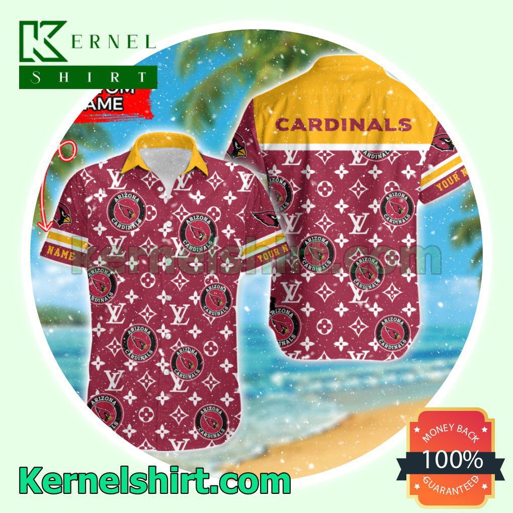 Arizona Cardinals Luxury Louis Vuitton Beach Shirt