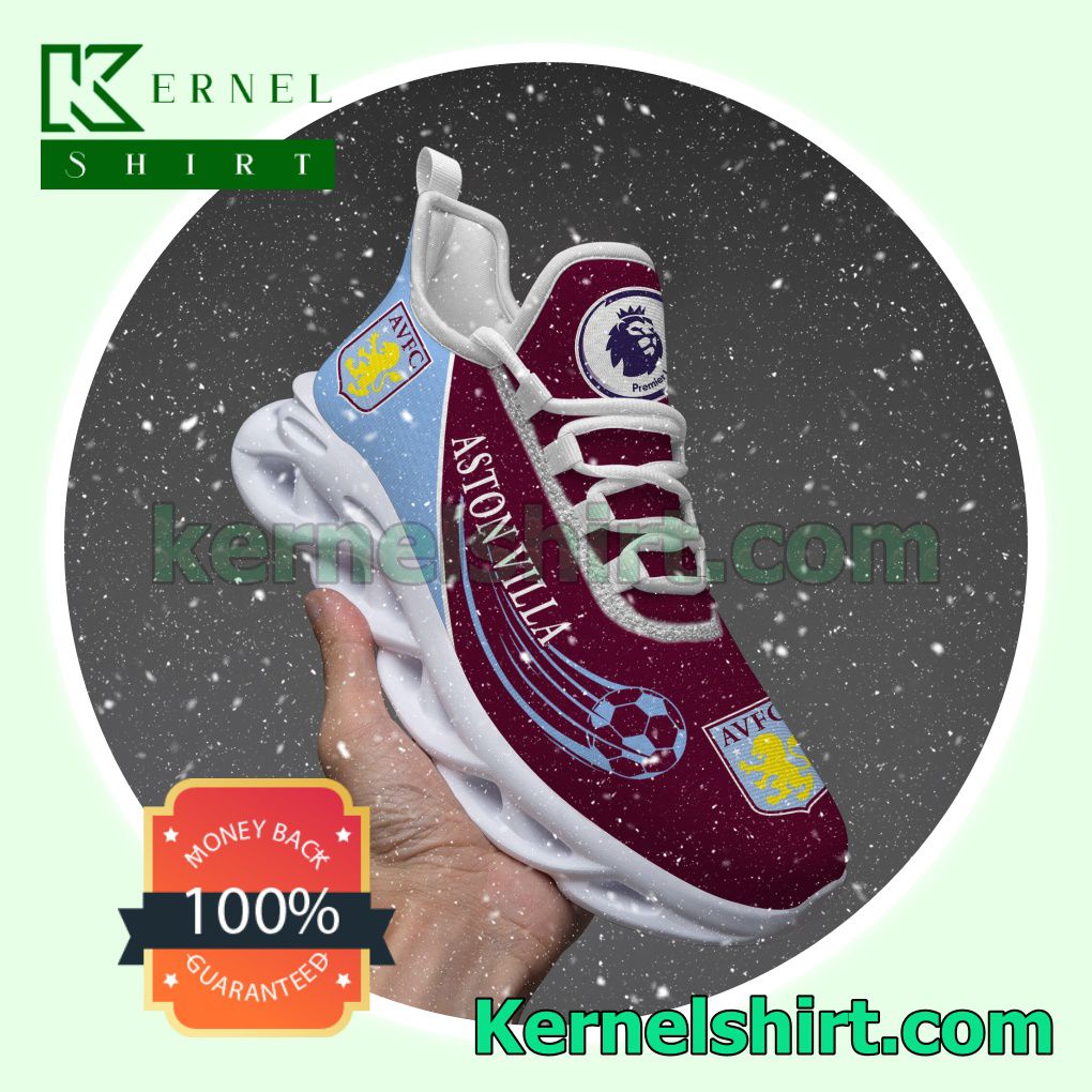 Aston Villa F.C Logo Walking Sneakers