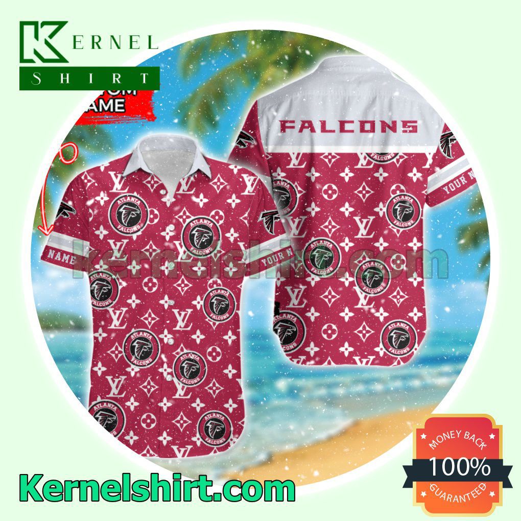 Atlanta Falcons Luxury Louis Vuitton Beach Shirt