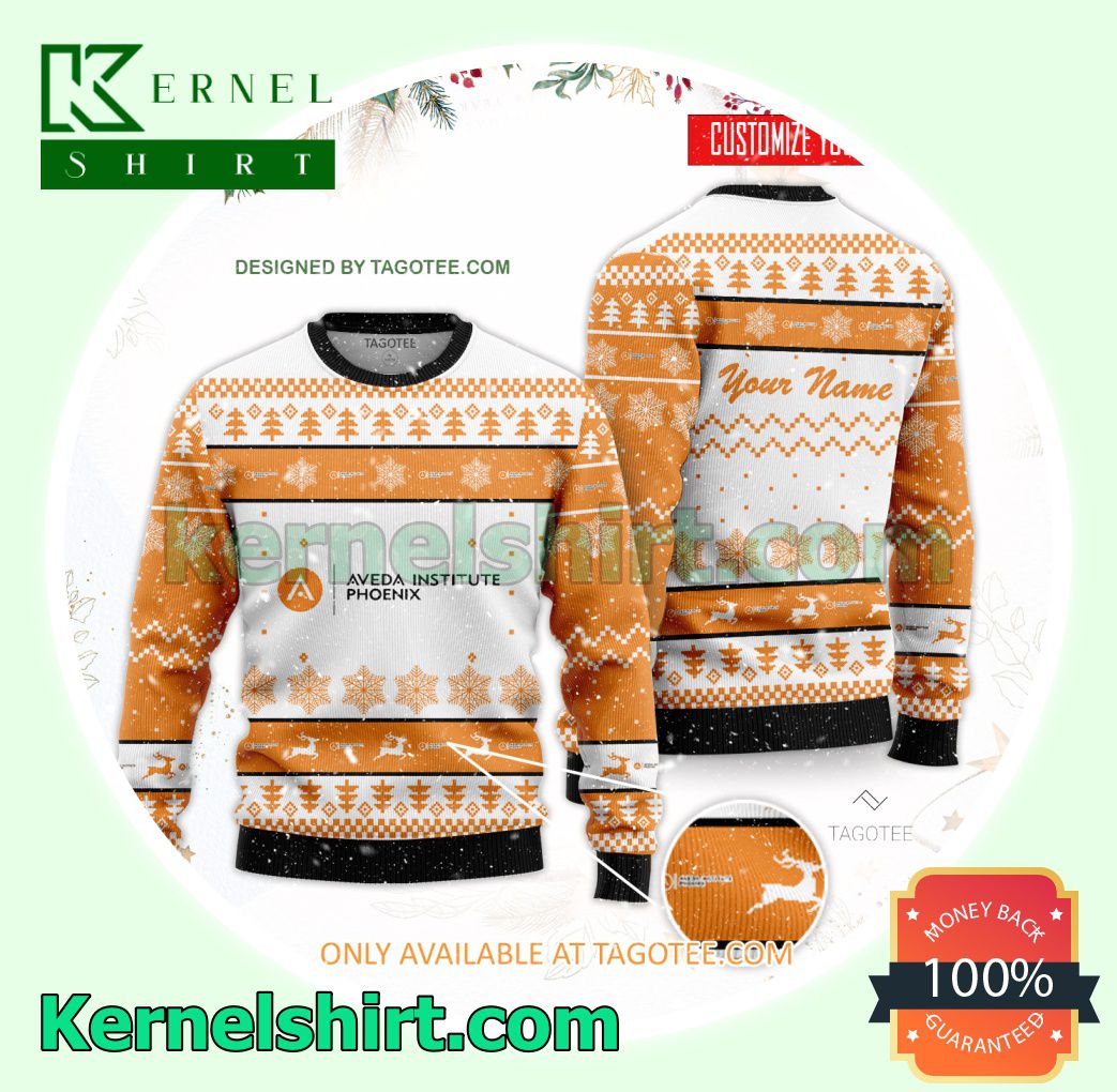 Aveda Institute-Phoenix Logo Xmas Knit Sweaters