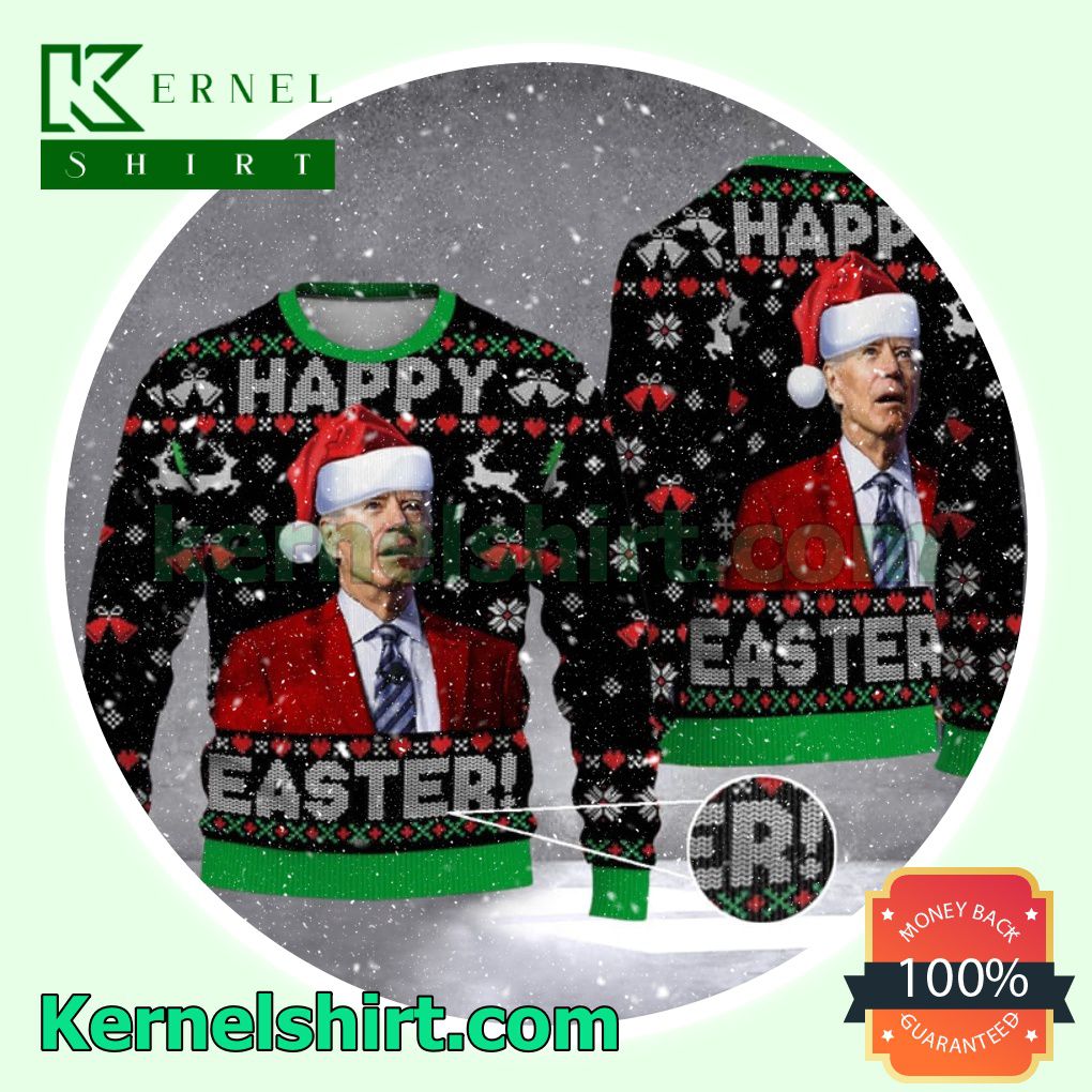 Biden Happy Easter Xmas Knitted Sweaters