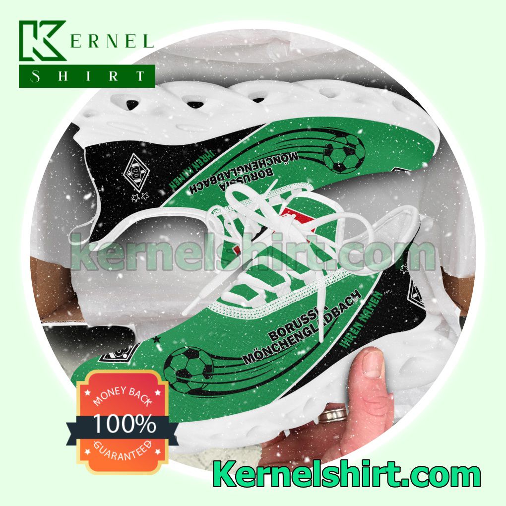 Handmade Borussia Monchengladbach Men Walking Sneakers