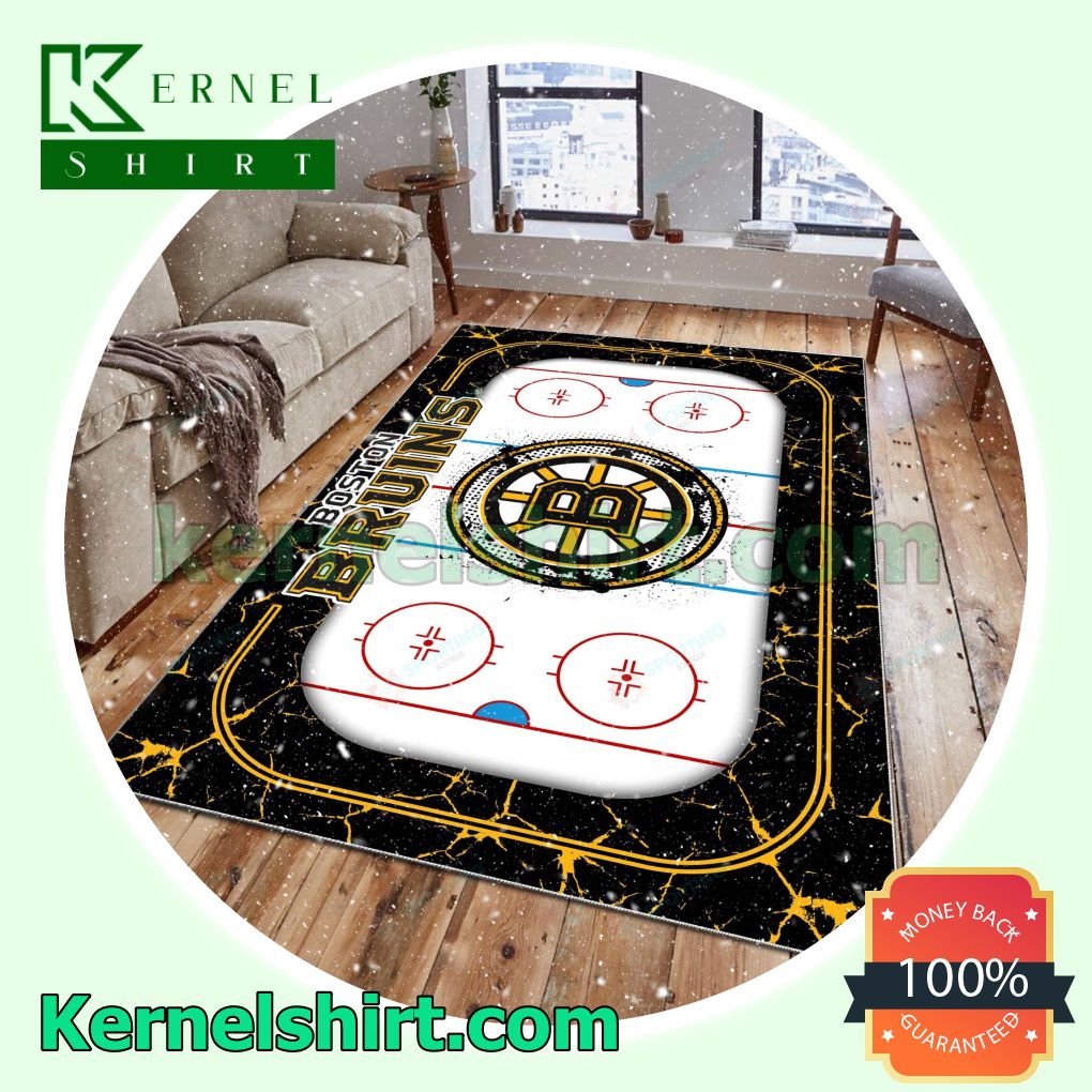 Boston Bruins Fan Rectangle Rug