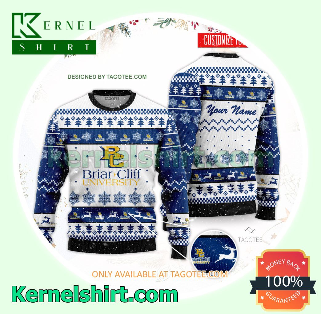 Briar Cliff University Logo Xmas Knit Sweaters