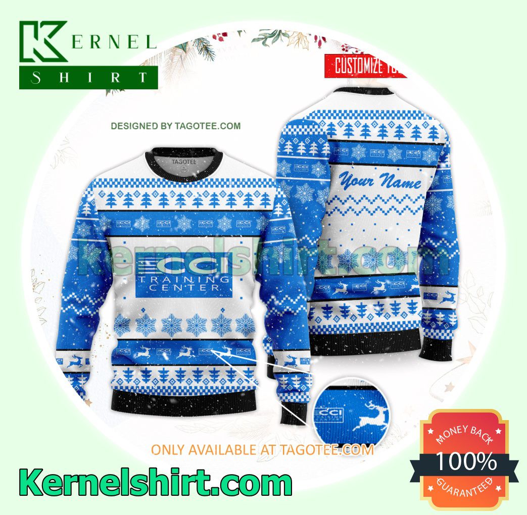 CCI Training Center Logo Xmas Knit Sweaters