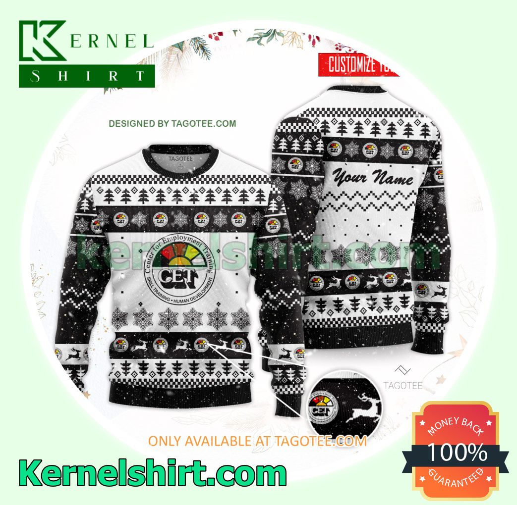 CET-Santa Maria Logo Xmas Knit Sweaters