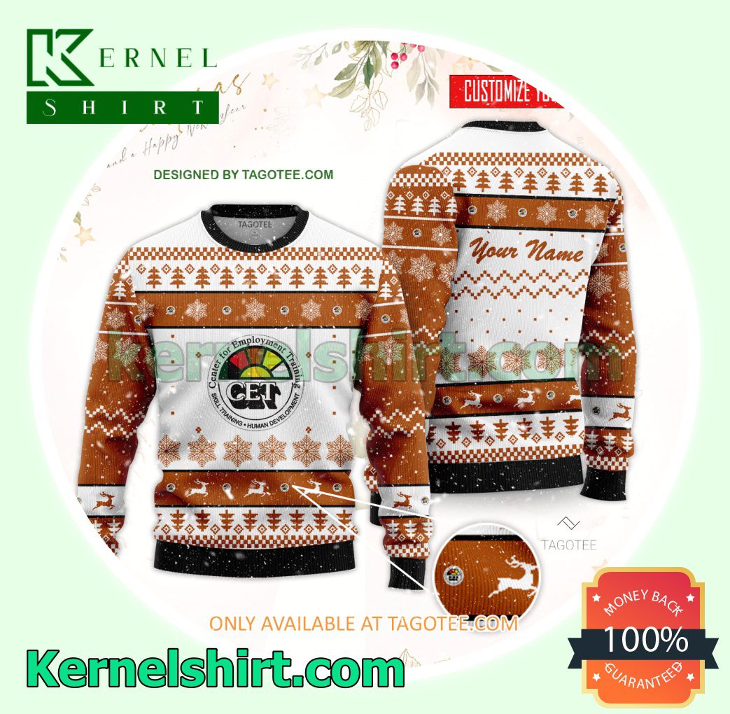 CET-Watsonville Logo Xmas Knitted Sweaters