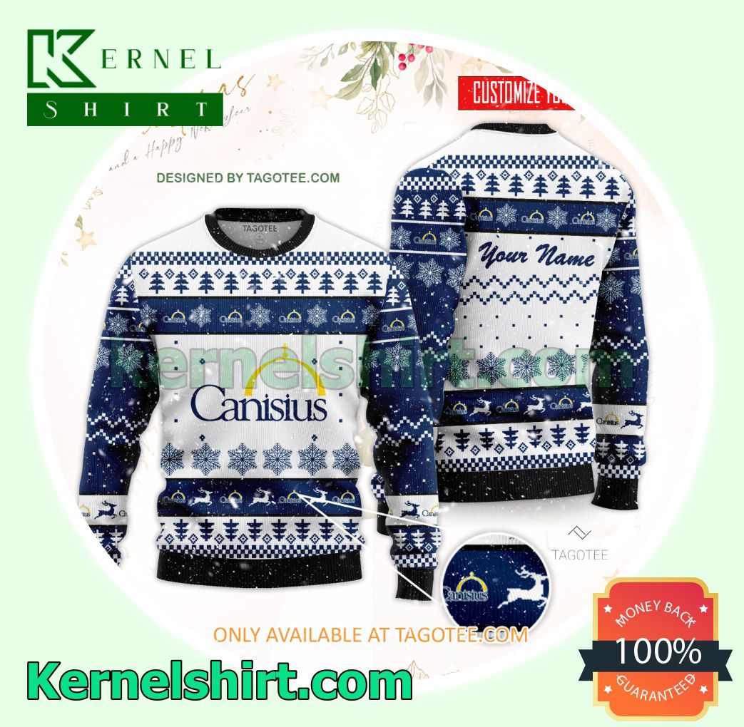 Canisius College Logo Xmas Knit Sweaters