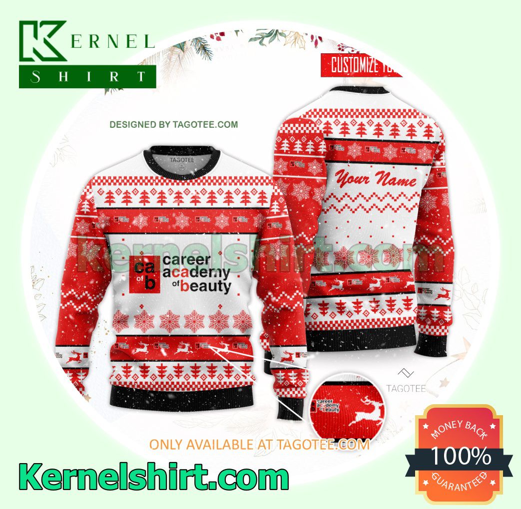 Career Academy of Beauty Xmas Knit Sweaters