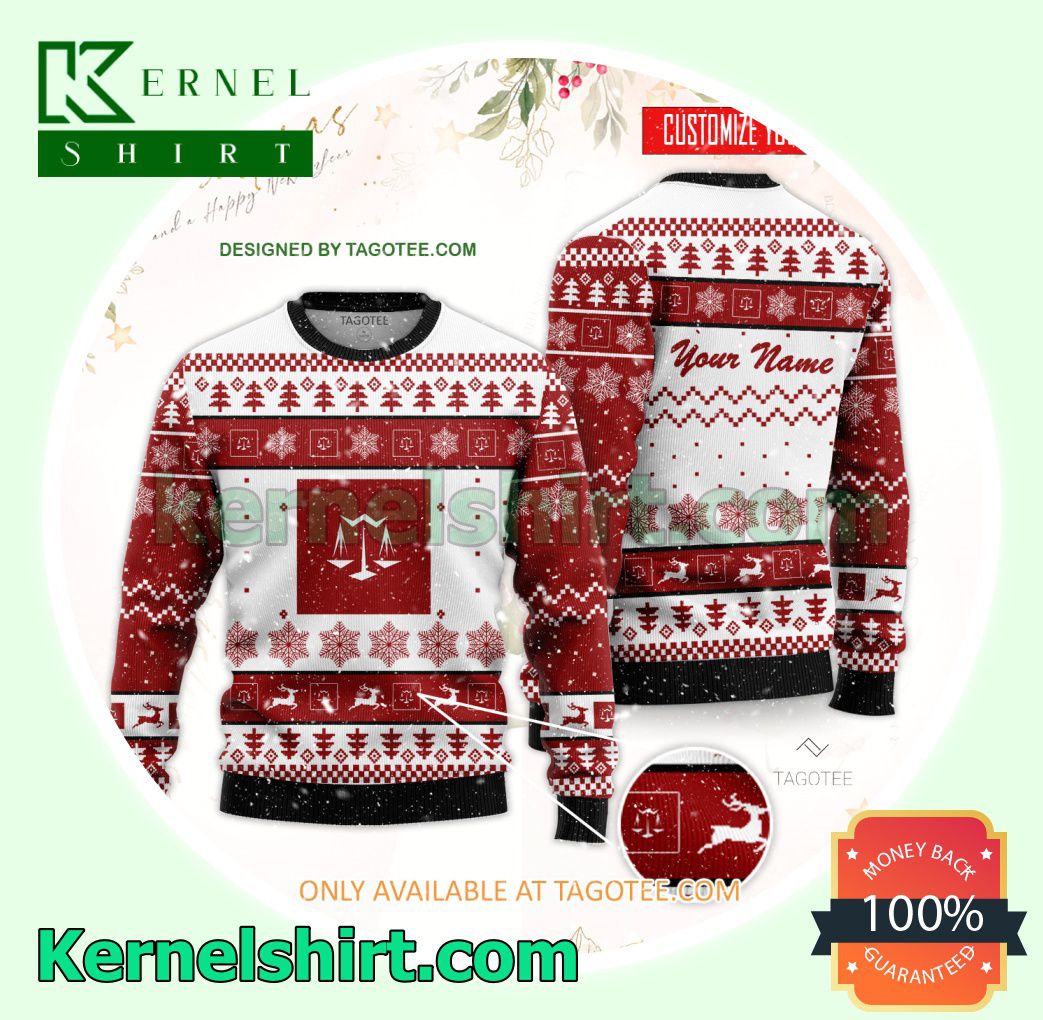 Center for Advanced Legal Studies Logo Xmas Knit Sweaters