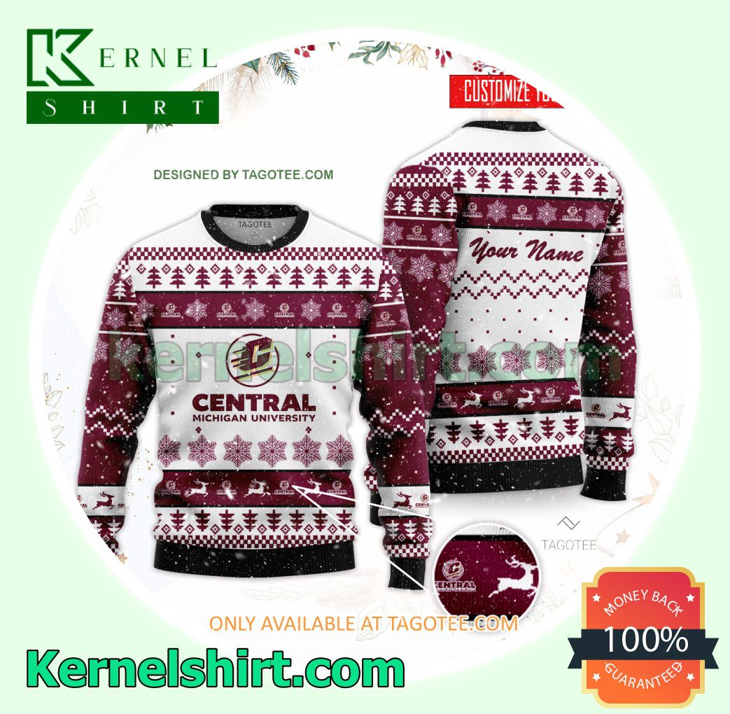 Central Michigan University Student Xmas Knit Sweaters