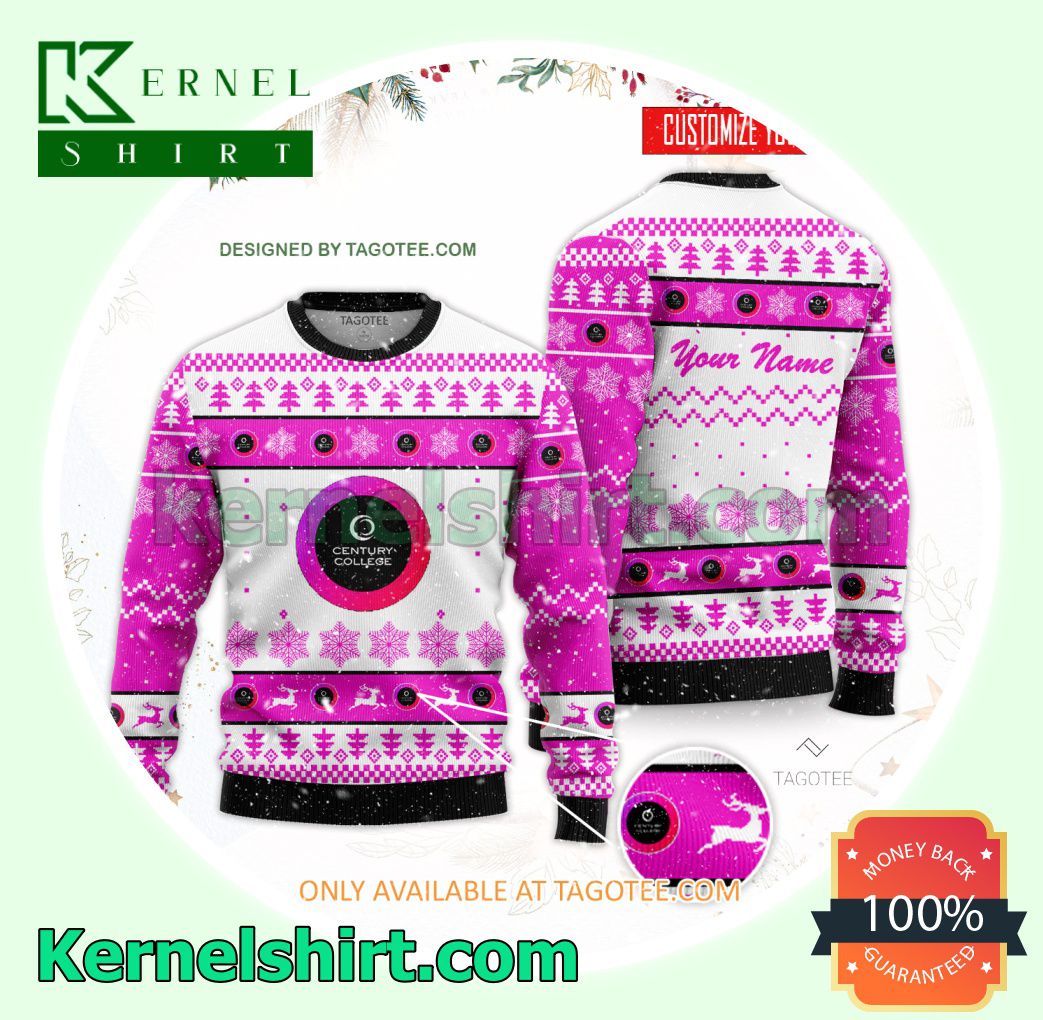 Century College Logo Xmas Knit Sweaters