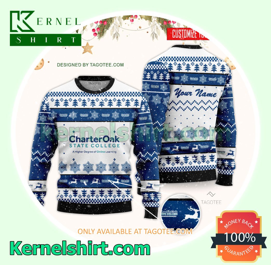 Charter Oak State College Student Xmas Knit Sweaters