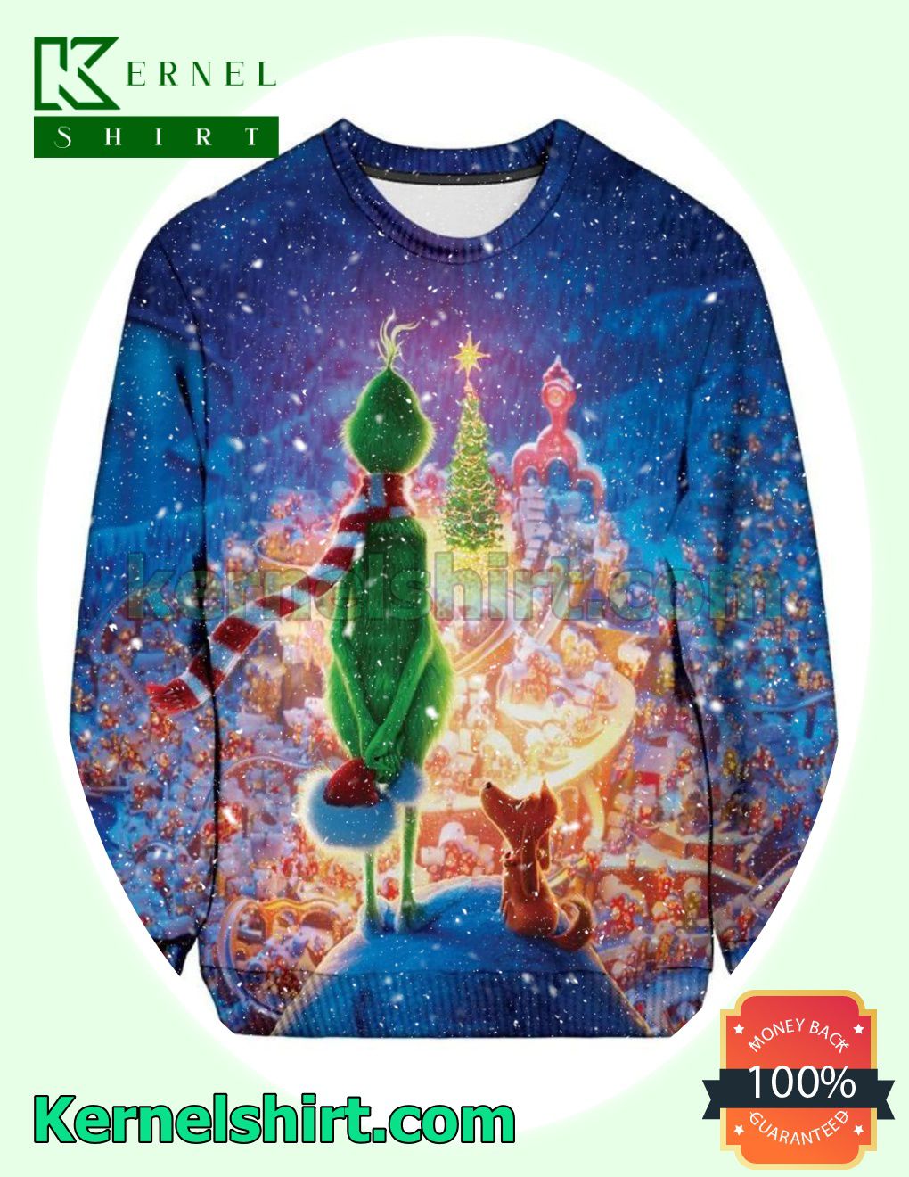 Christmas Grinch Xmas Knit Sweaters