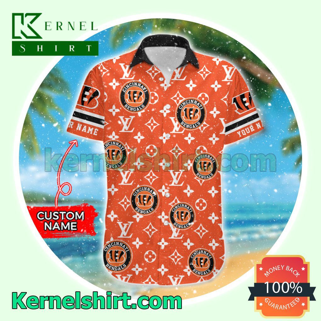 Gorgeous Cincinnati Bengals Luxury Louis Vuitton Beach Shirt