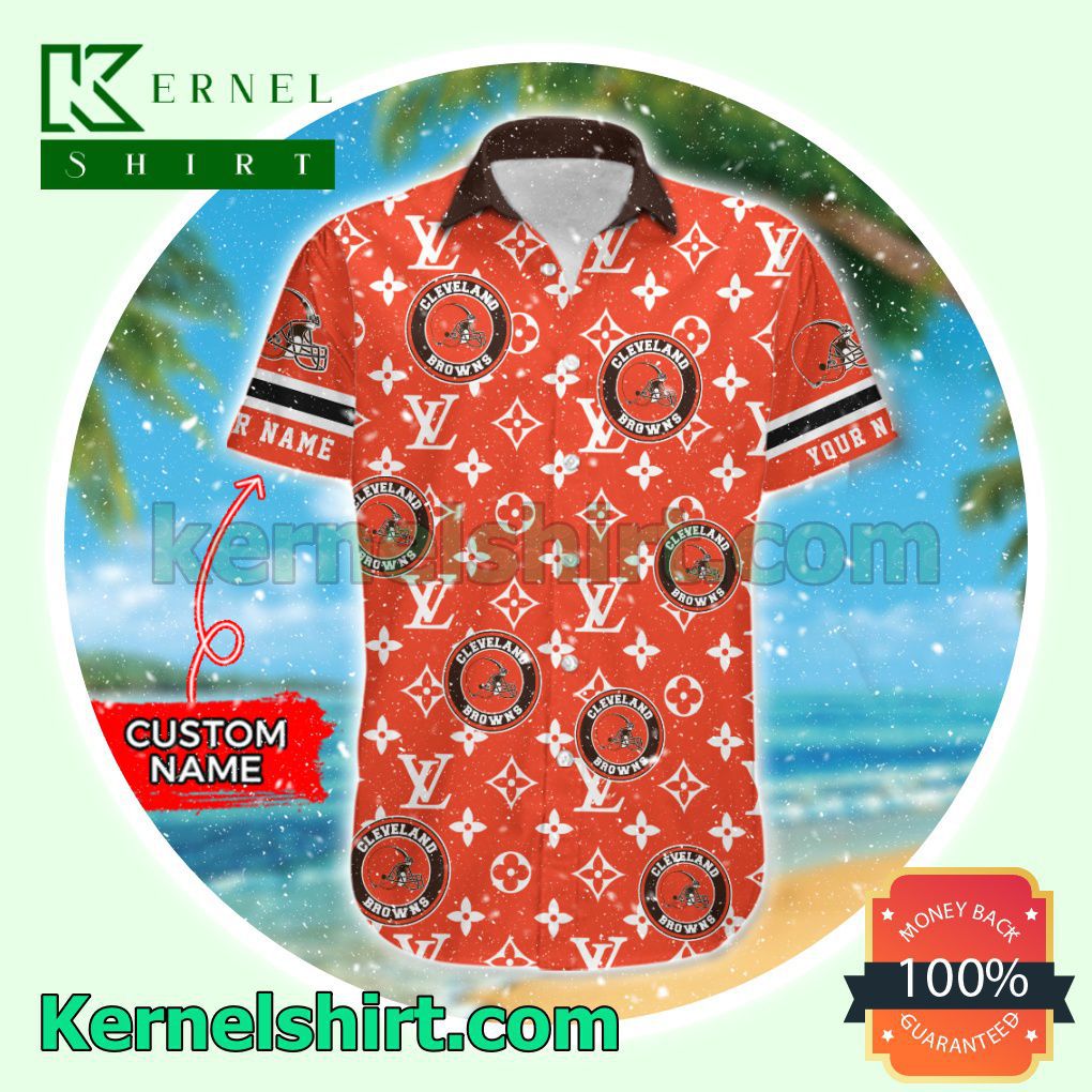Great Quality Cleveland Browns Luxury Louis Vuitton Beach Shirt