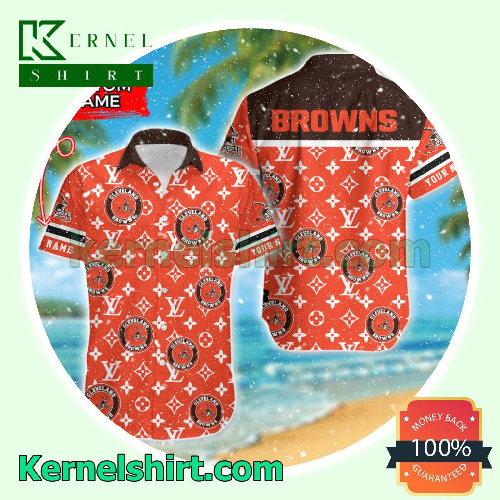 Cleveland Browns Luxury Louis Vuitton Beach Shirt