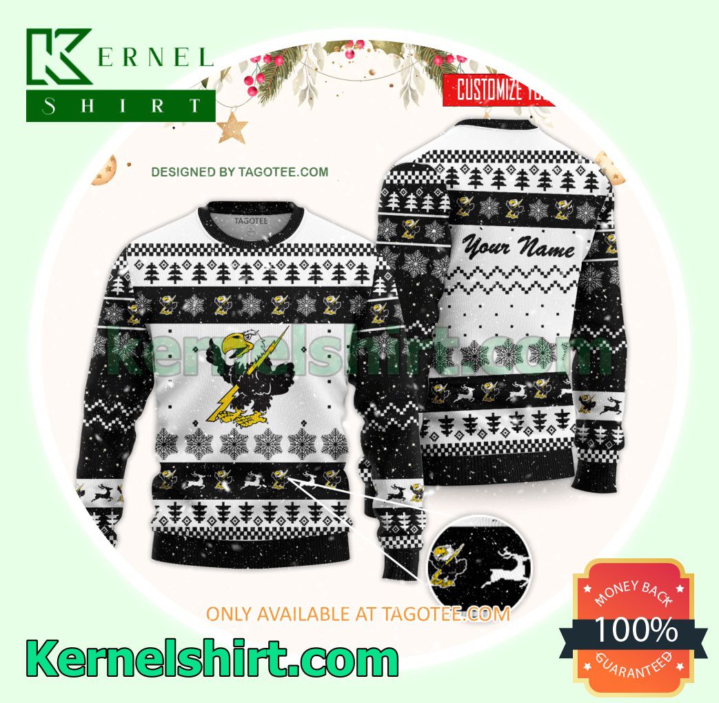Cloud County Community College Logo Xmas Knit Sweaters