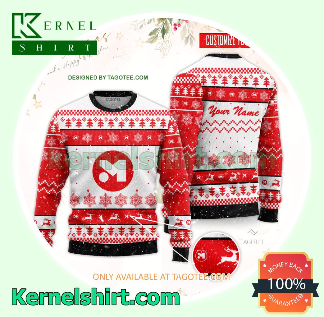 Colegio Mayor de Tecnologia Inc Logo Xmas Knit Sweaters