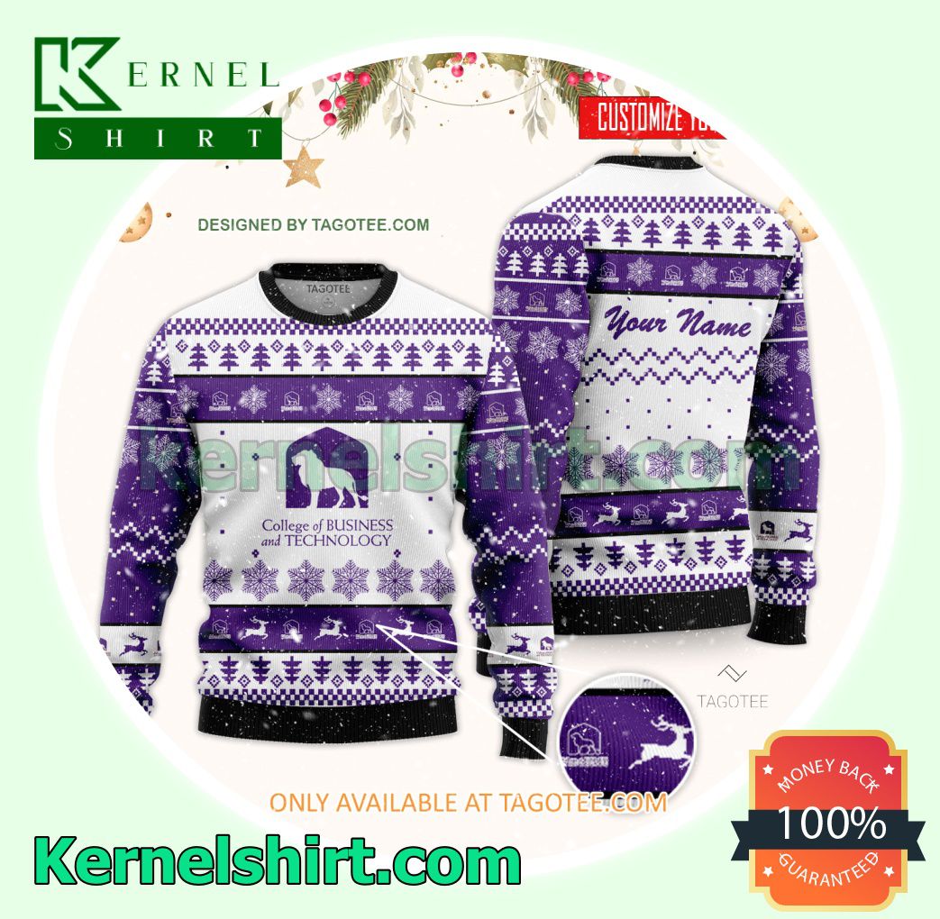 College of Business and Technology Xmas Knit Sweaters