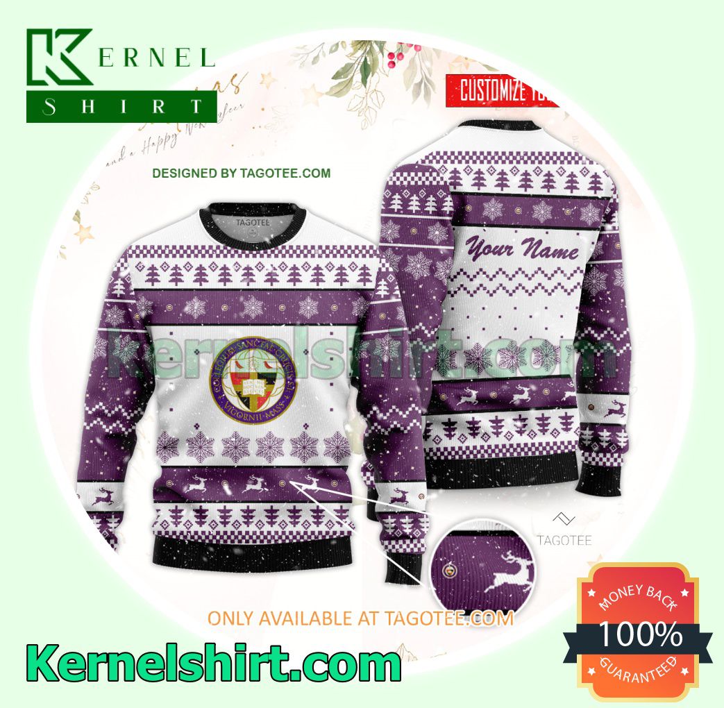 College of the Holy Cross Student Xmas Knit Sweaters