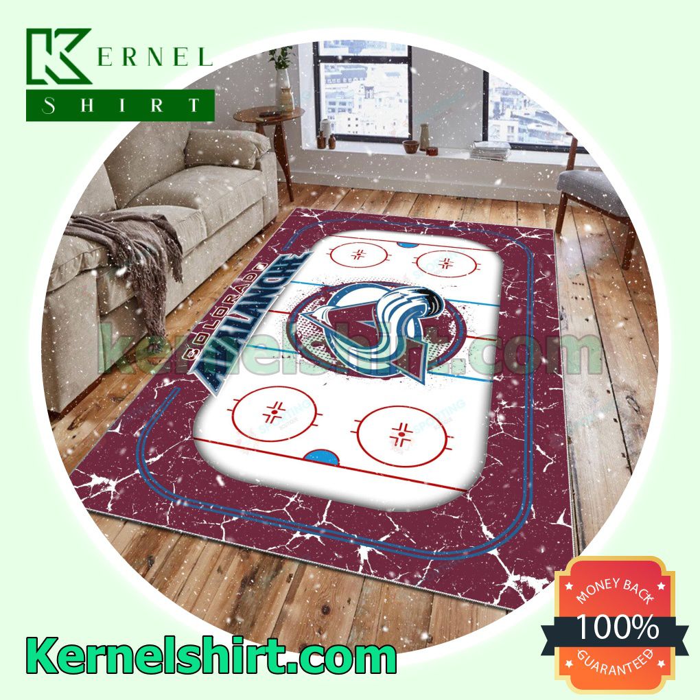 Colorado Avalanche Fan Rectangle Rug