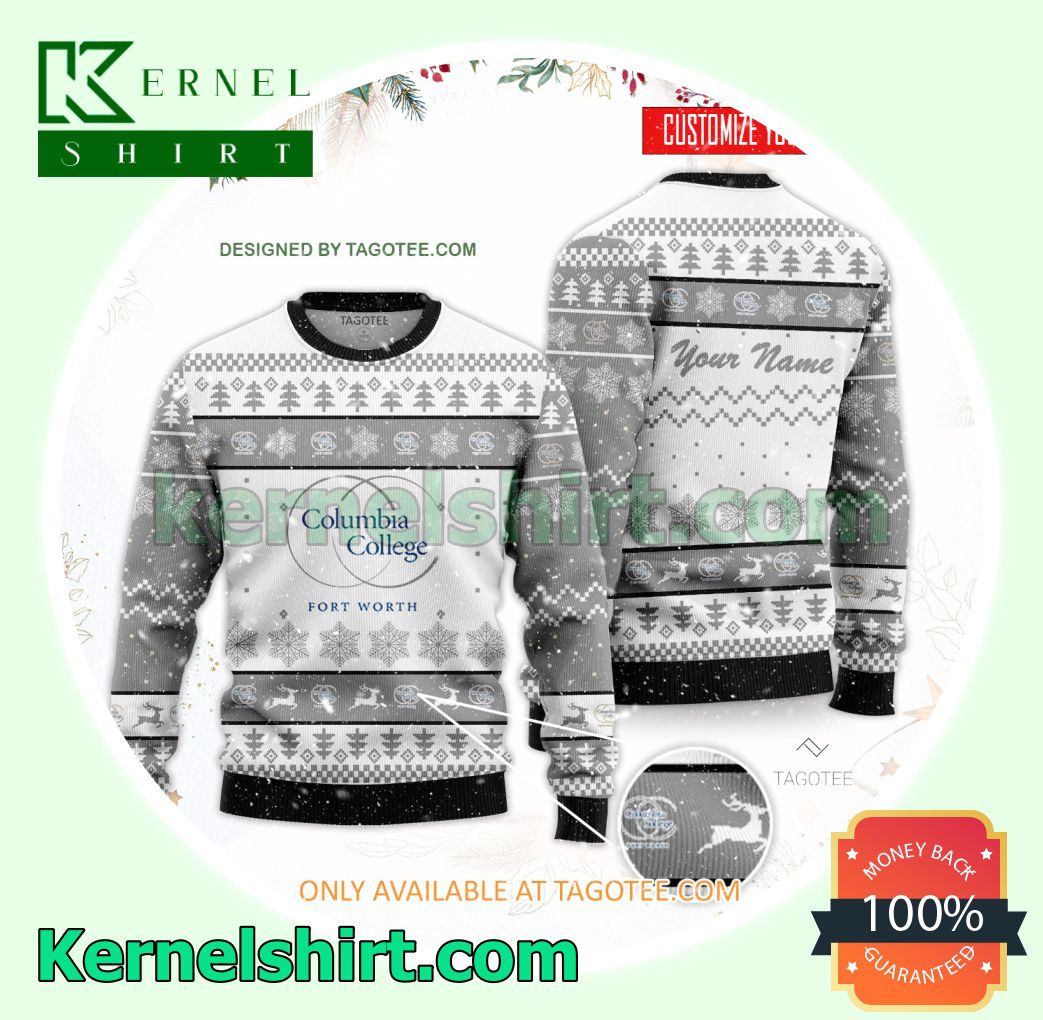 Columbia College - Fort Worth Xmas Knit Sweaters