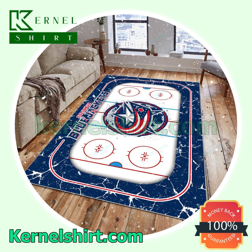 Columbus Blue Jackets Fan Rectangle Rug