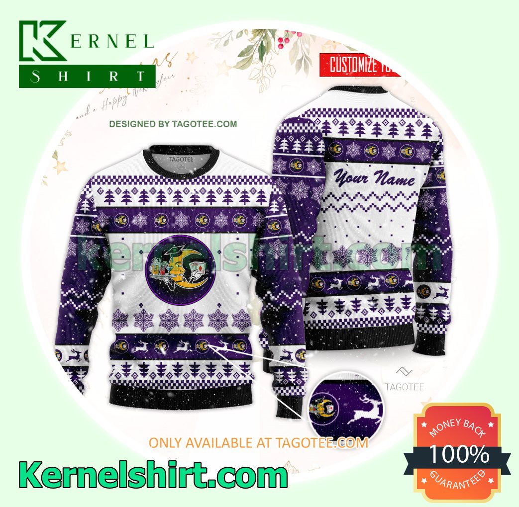 Crescent City Bartending School Student Xmas Knit Sweaters