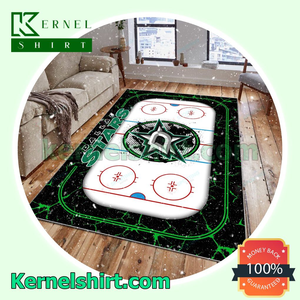 Dallas Stars Fan Rectangle Rug