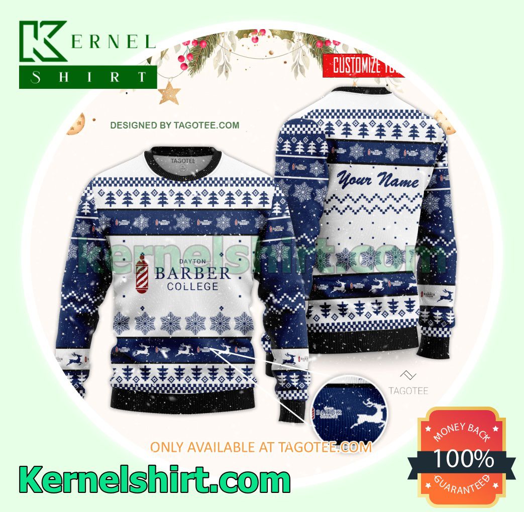 Dayton Barber College Xmas Knit Sweaters