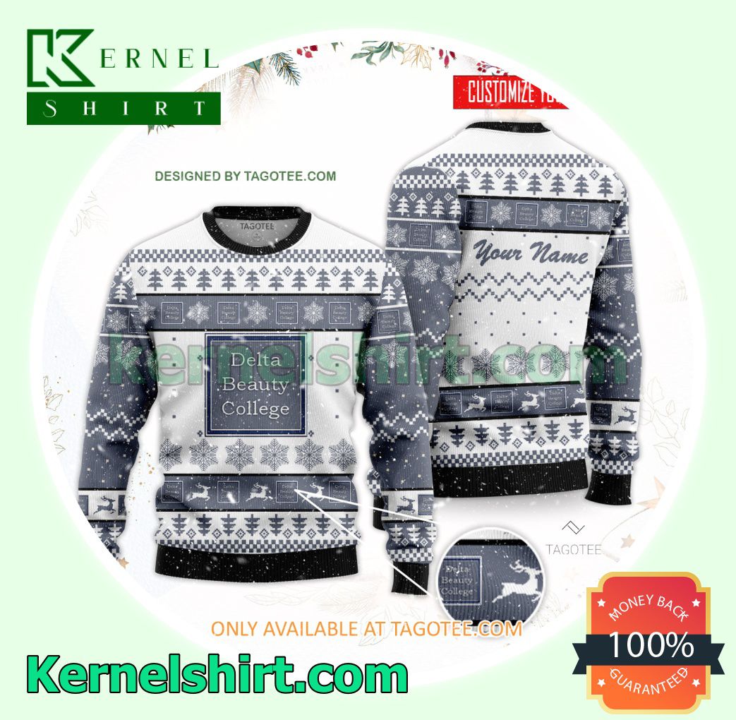 Delta Beauty College Xmas Knit Sweaters