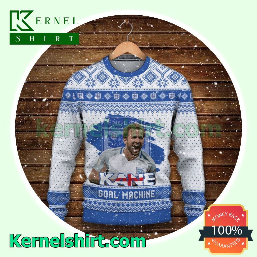 England - Harry Kane Lion It's Coming Home Fifa 2022 Fan Xmas Knit Sweaters a