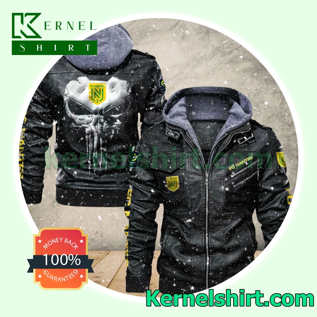 FC Nantes Leather Bomber Jacket